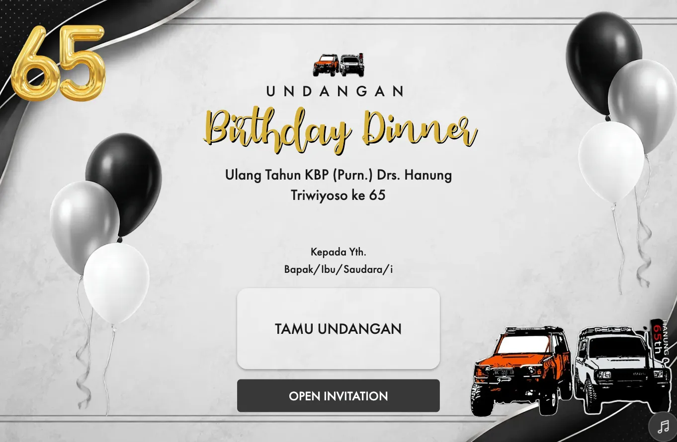 Birthday Dinner & Gathering KBP (Purn.) Drs. Hanung Triwiyoso