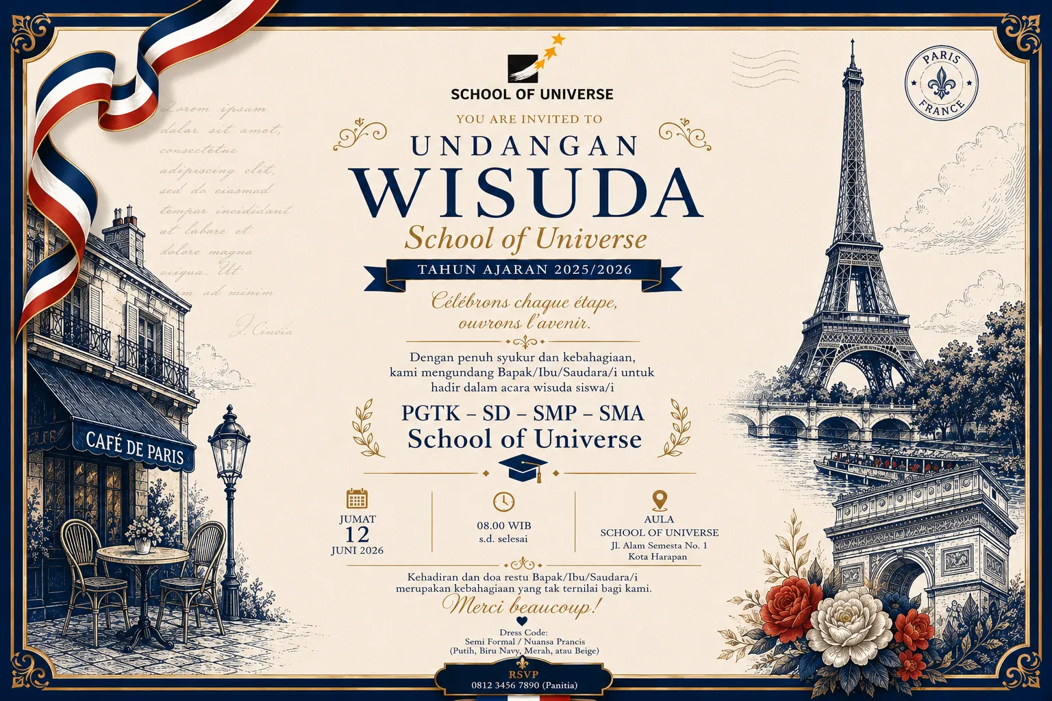 Undangan Wisuda School of Universe