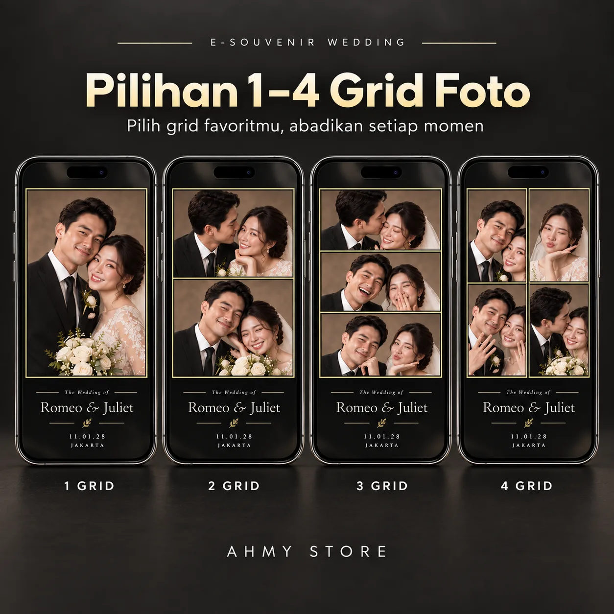 E Souvenir Pernikahan Aesthetic | Photobooth Wedding Custom QR & Gallery Foto Tamu | ahmy store 2
